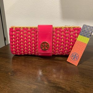 Hot Pink Tory Burch Clutch